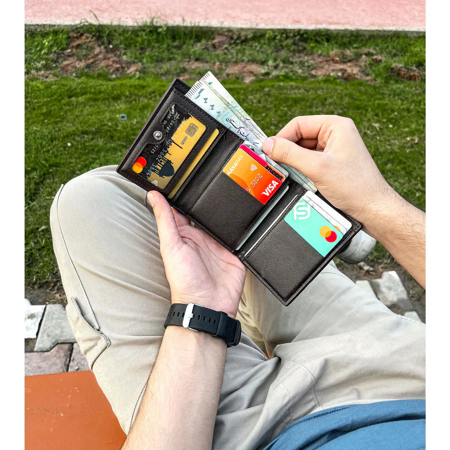 Mini Thin Trifold Wallet For Mens