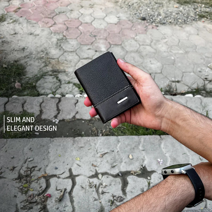 Mini Thin Trifold Wallet For Mens